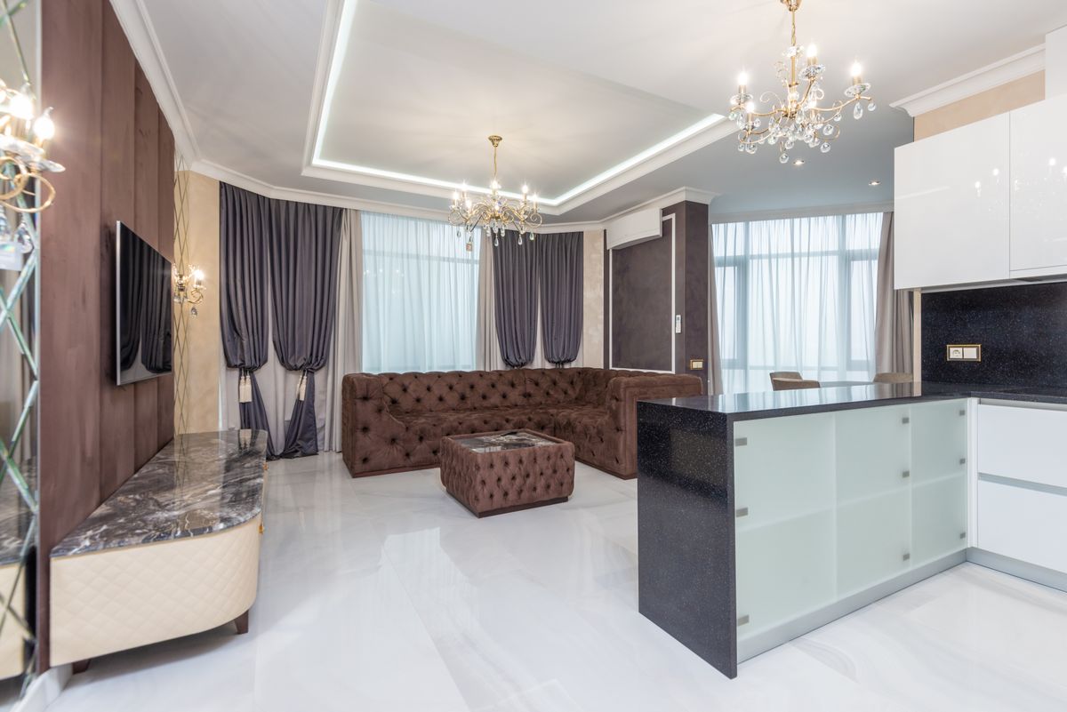 Cuisine équipée haut de gamme d'un appartement