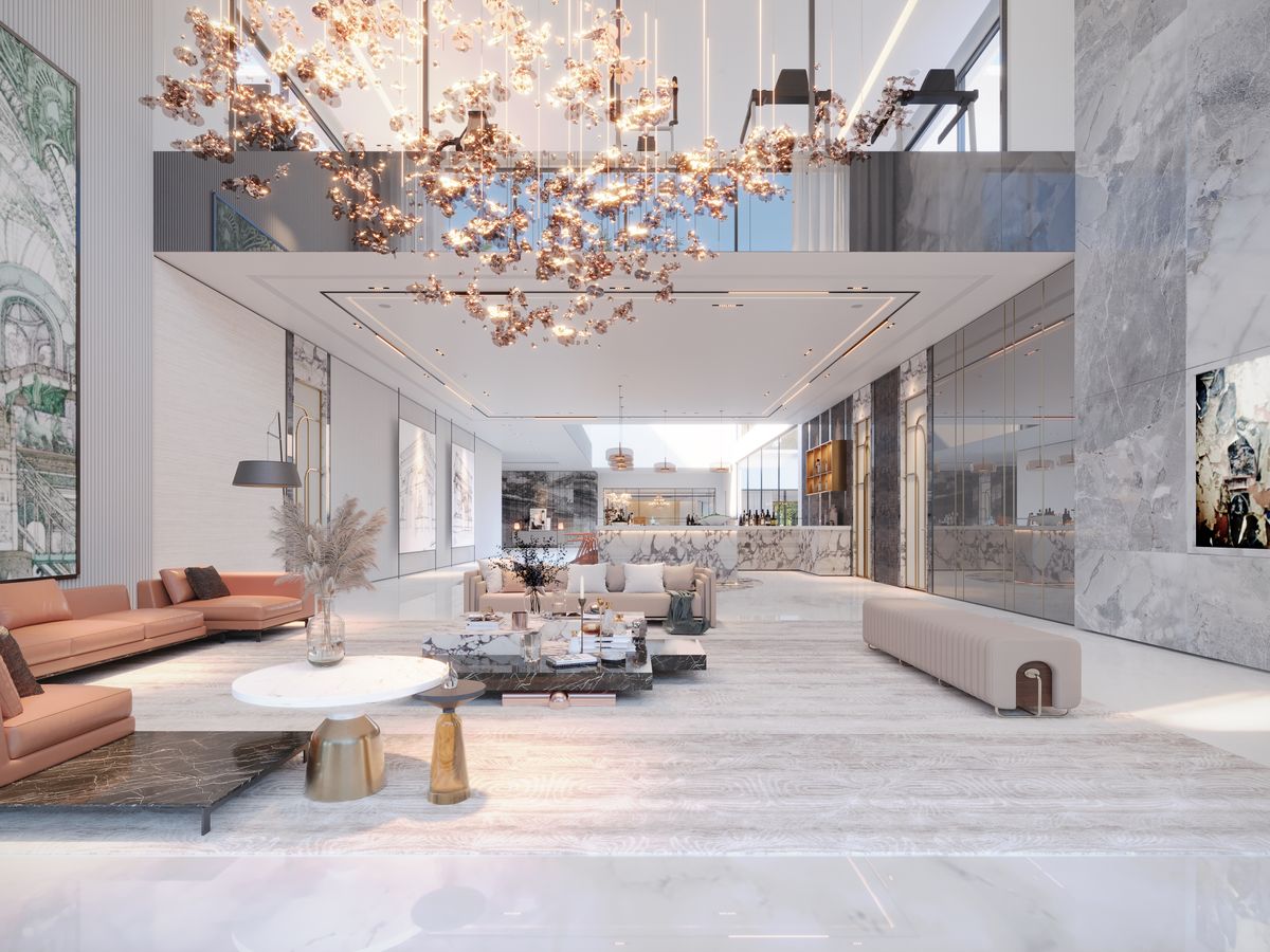 Intérieur haut de gamme d'un bien immobilier
