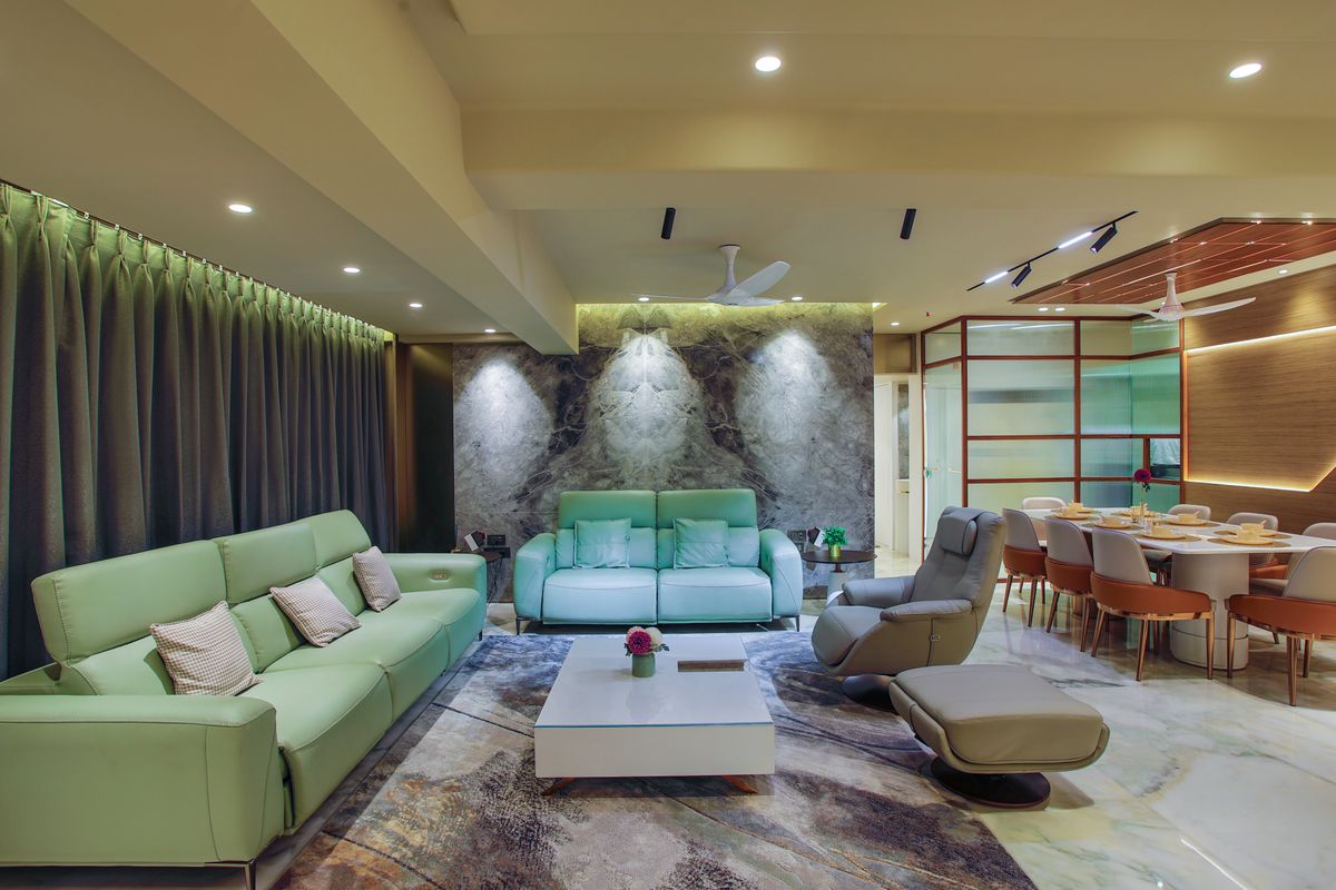 Salon design d'un bien immobilier