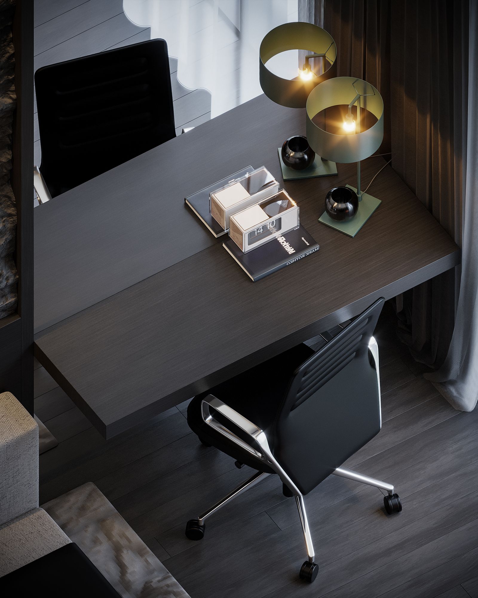 Espace de travail d'un agent immobilier en prospection