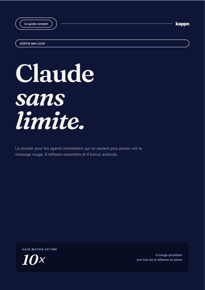 Couverture du guide Claude Code pour les agents immobiliers